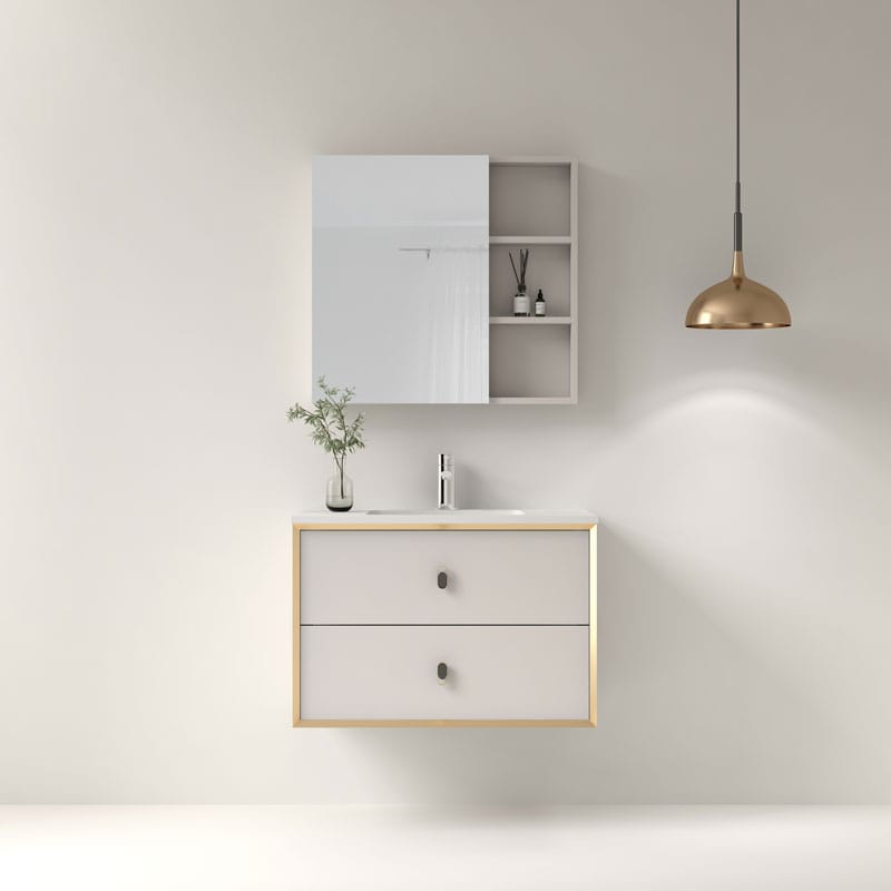 wall cabinet bathroom with mirror cabinet - WolkeSieben