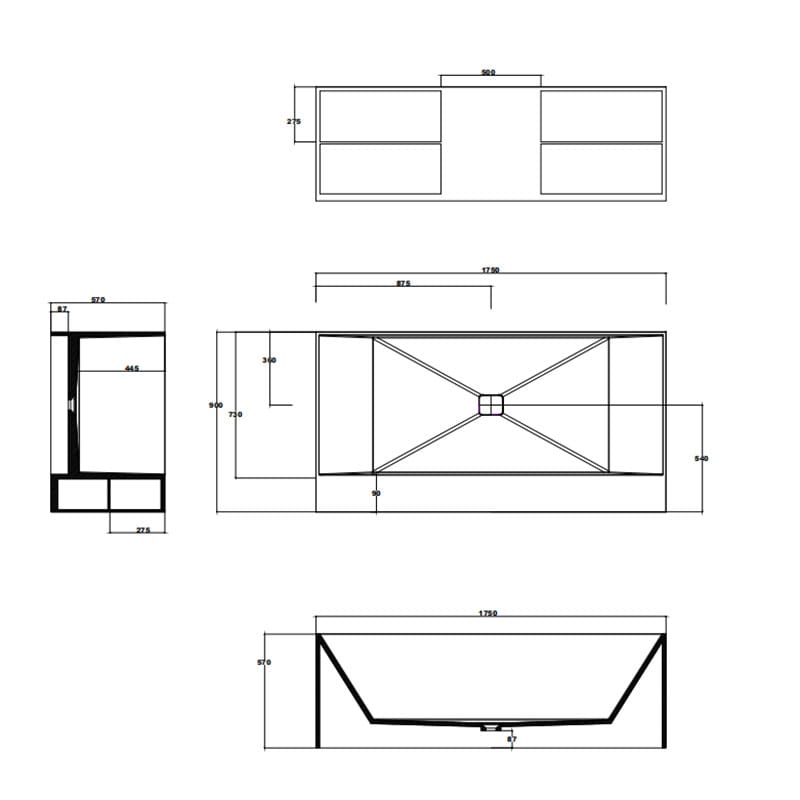 corner tub,corner bath tub TCS43 WolkeSieben