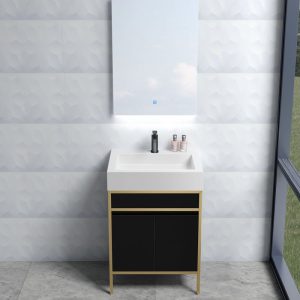 bathroom washbasin cabinet with mirror cabinet